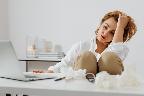 femme anxieuse